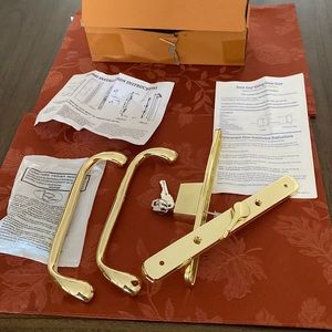 brass plate new PD 3000 installation handle set with keys